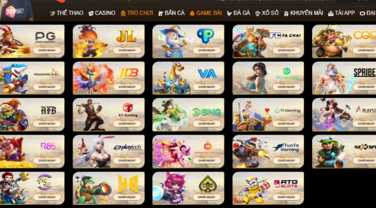 Kho trò chơi 789bet siêu cấp hấp dẫn Kho trò chơi 789bet siêu cấp hấp dẫn